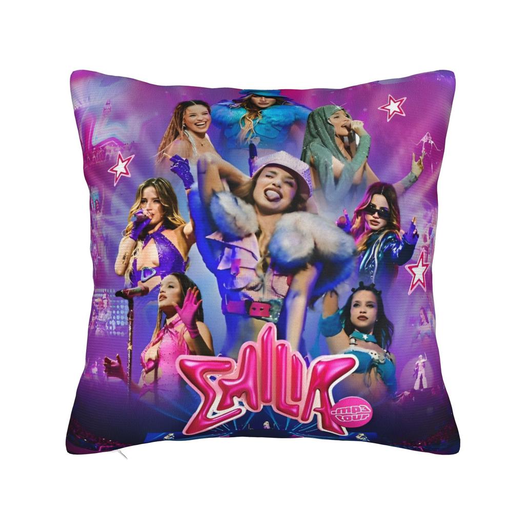 Emilia Music Square Pillow Covers Polyester Home Cushion Cover Cool Decor Pillow Cover 4545