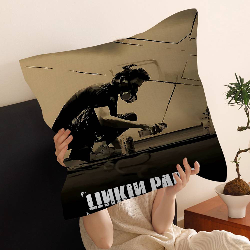 Полосатый L-Linkin Крутой P-Park Подушка Чехол для подушки Наволочка Гостиная Диван Домашний Декор