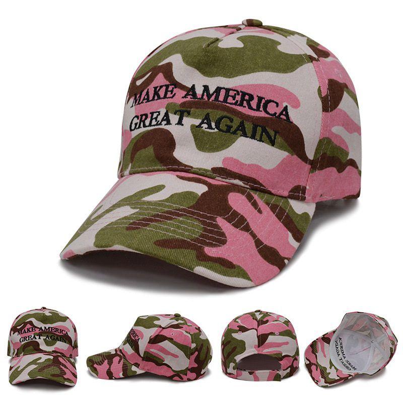 Make Great America Again Donald Trump Hat Digital Camoflage Cap Jungle Pink