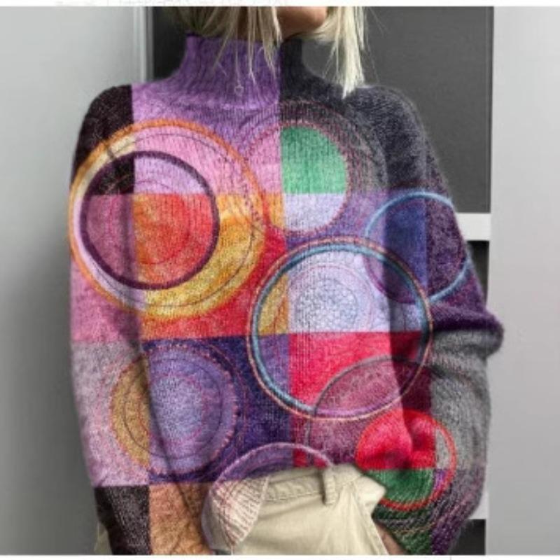 XS-6XL Разнообразие опциональных новейших рождественских свитеров-верхней одежды в стиле кэжуал с абстрактным принтом 2025 года