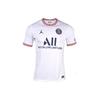 Jordan PSG Fan Edition 21-22 Season Short Sleeve Fourth Away Jersey Men Tops White DH7471-101