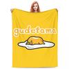 Gudetama Lazy Egg Cartoon Blankets Lie Down Fleece Awesome Warm Throw Blanket for Home All Season Car