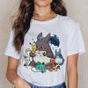Totoro Studio Ghibli T-Shirt Unisex Harajuku Ullzang T-Shirt Fashion 90s Anime T-Shirt