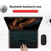 Для Galaxy Tab S8 Ultra Кожаный чехол-клавиатура с сенсорной подсветкой Bluetooth для защиты планшета
