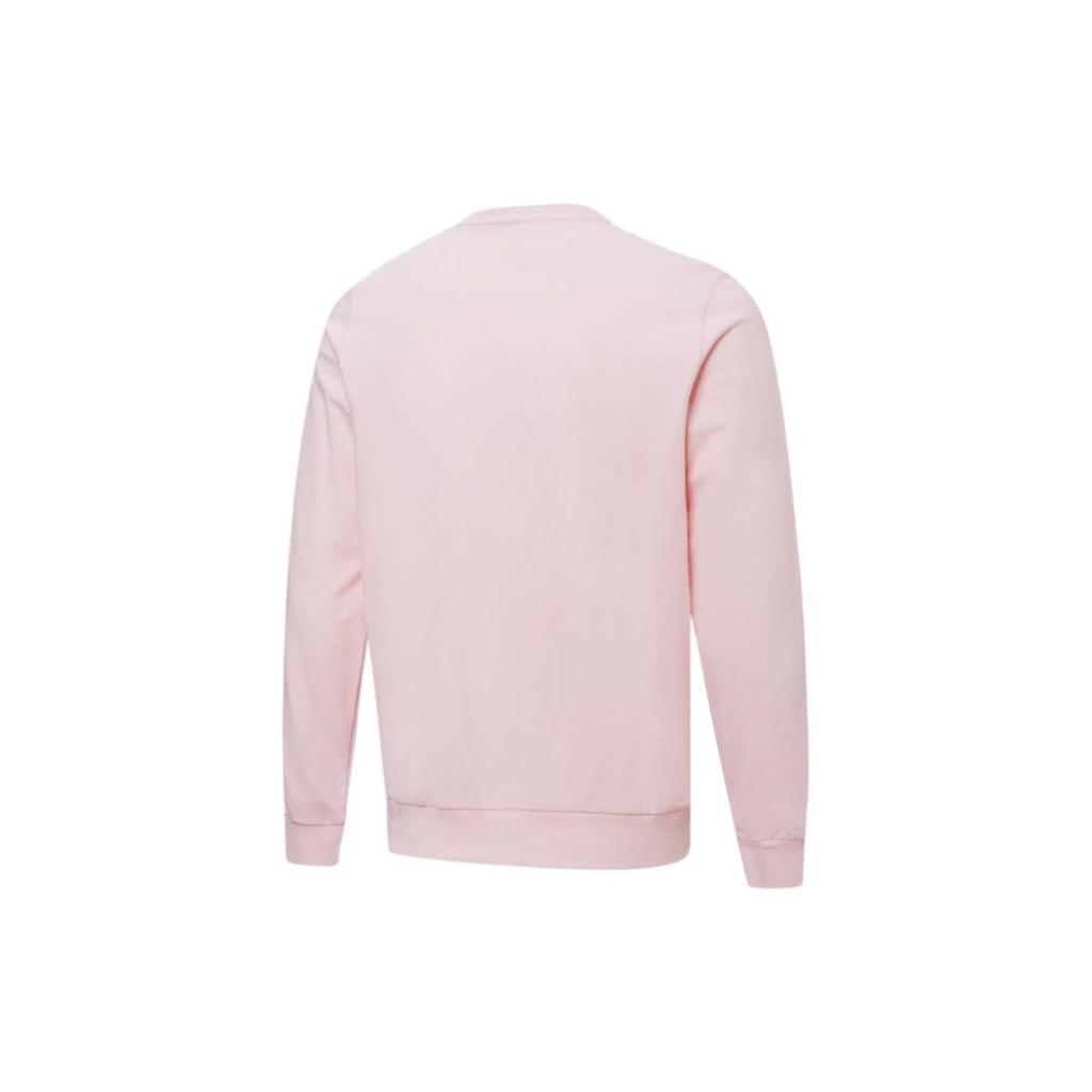 Puma Small Logo Print Solid Color Crew Neck Long Sleeve Sweatshirt Men Tops Pink 849575-16