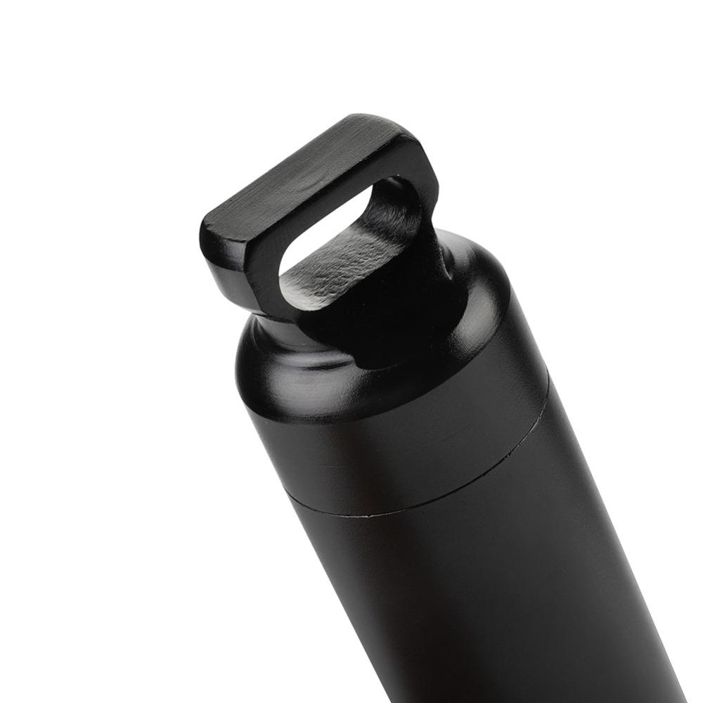 Контейнер для лекарств из алюминиевого сплава Водонепроницаемая таблетница Прочная бутылочка для таблеток Альпинистские экспедиции