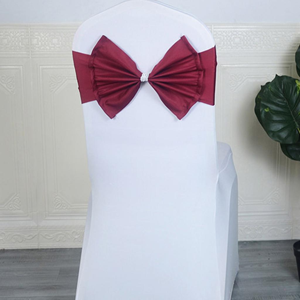 Элегантные банты на стулья, идеально подходящие для свадебных украшений, вечеринок по случаю дня рождения, украшения спинки стула, 1 шт.