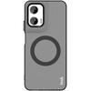 IMAK Чехол для Motorola Moto G35 5G Совместимый с MagSafe Защитная задняя крышка для телефона из ПК+ТПУ