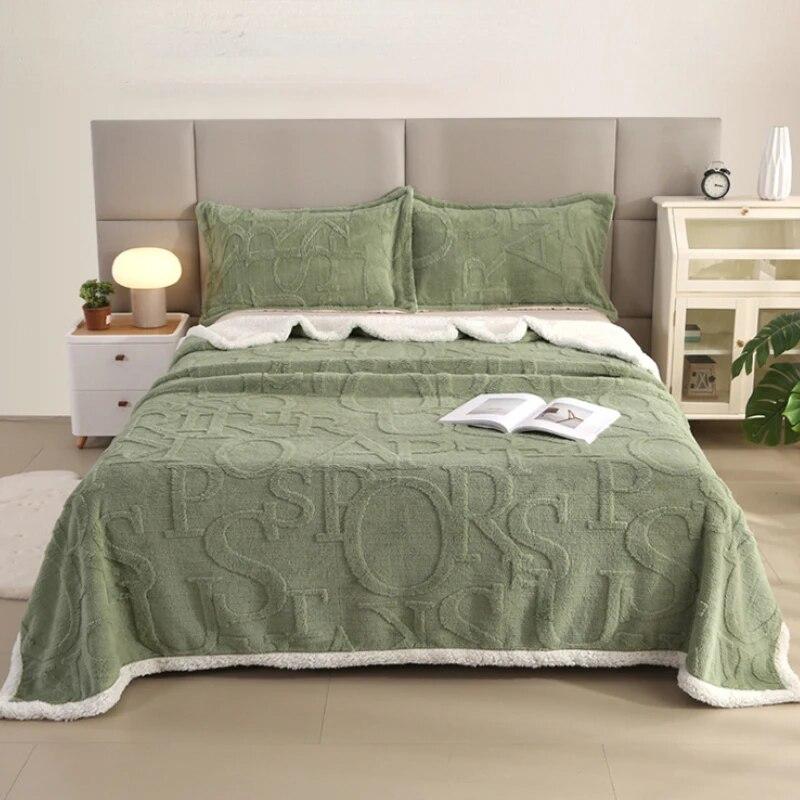 King Queen Size Flannel Fleece Throw Blankets for Beds Adult Kids Pets Super Soft Cozy Lightweight Thick Blanket for All Seasons