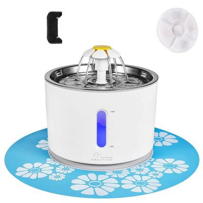 Pet Fountain Автоматический фонтан для кошек, поилка для собак со светодиодной подсветкой для кошек и собак