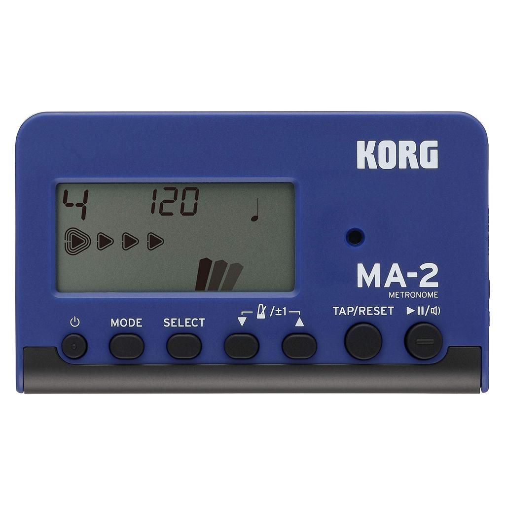 KORG Metronome MA-2 BLBK Blue Black Brass Band Orchestra Guitar Vocal Music Acapella Ideal for Personal Practice 100 Hours Continuous Operation