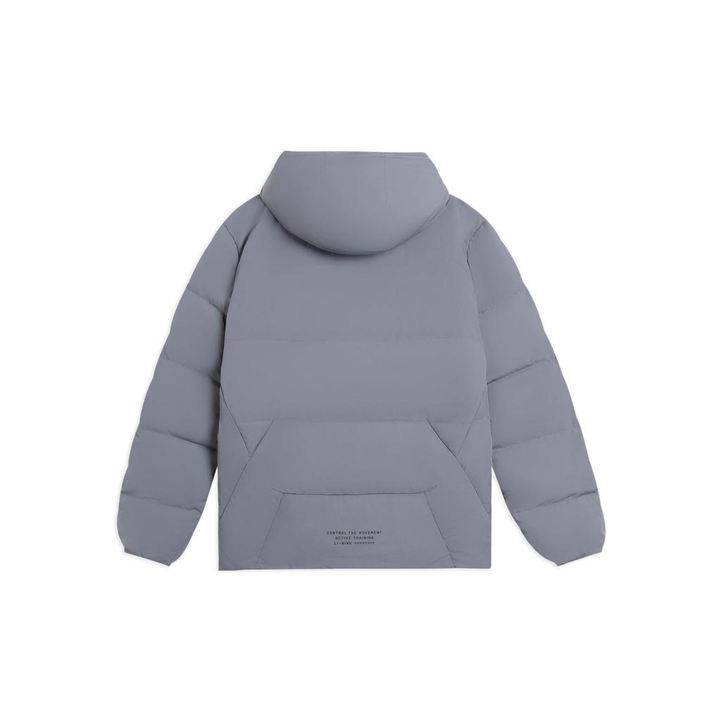 Li-Ning Training Series Solid Color Casual Down Jacket Men Outerwear Dark-Gray AYMS309-1