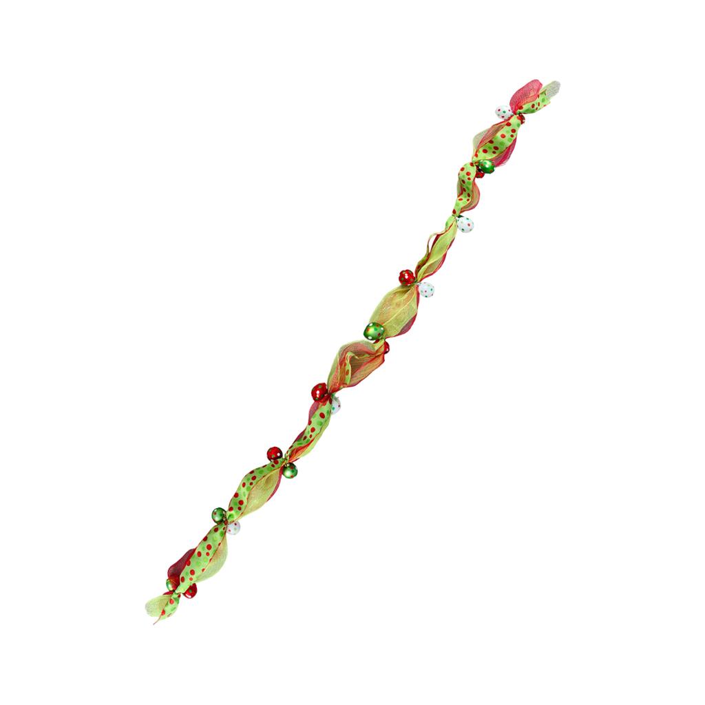 Christmas Decorations Creative Gift List Ball Hanging Ornaments Mesh Rattan Decorative Ribbon