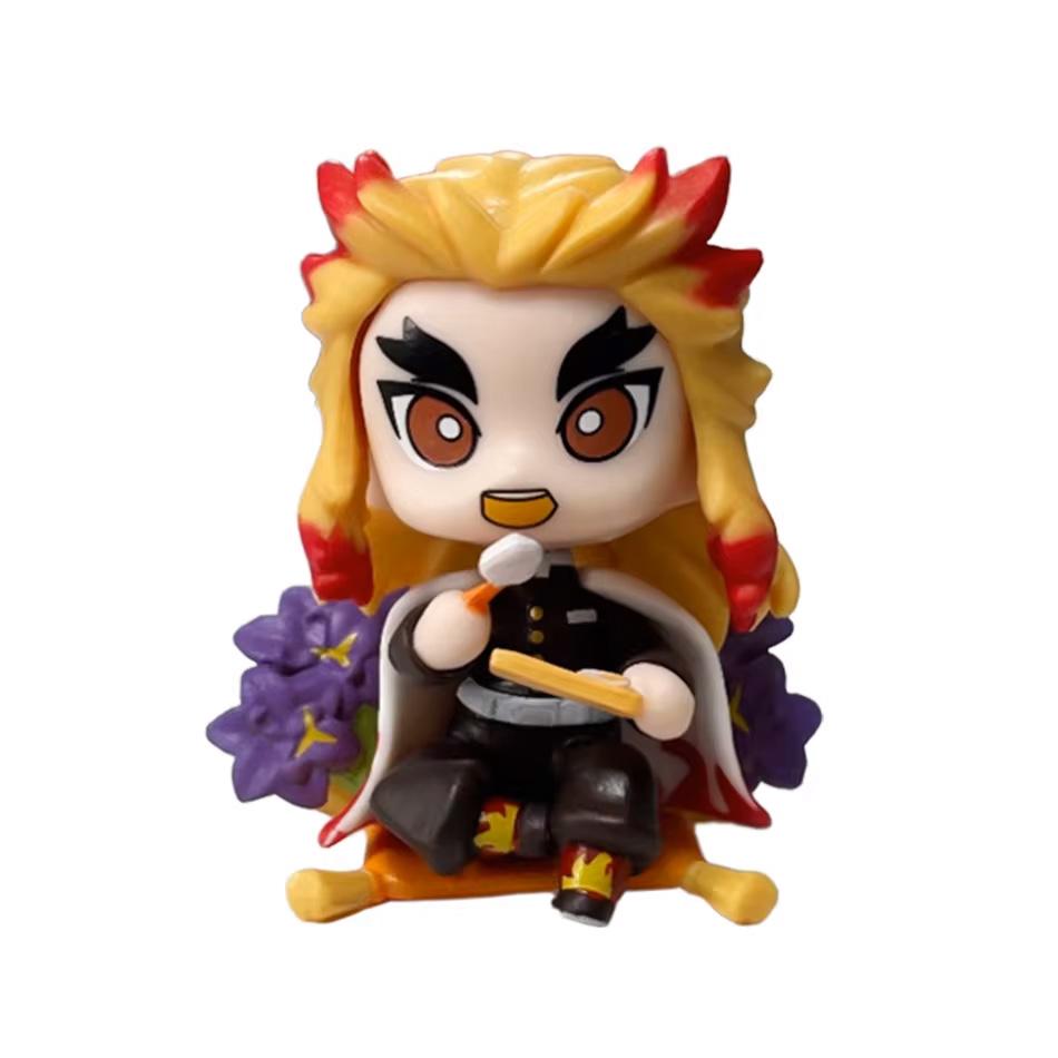 ! Аниме Клинок, рассекающий демонов Фигурка-сюрприз Танджиро Камадо Незуко мультяшная ПВХ Модель Настольное украшение Детский Рождество Новый Год Подарок