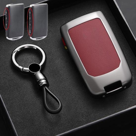Zinc Alloy Leather Car Key Fob Case Cover For Mazda CX-3 CX-4 CX-5 CX-8 CX-9 3 6