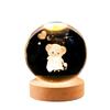Crystal Ball Night Light: Starry Sky Projector with Deer Design, Creative and Unique Gift.