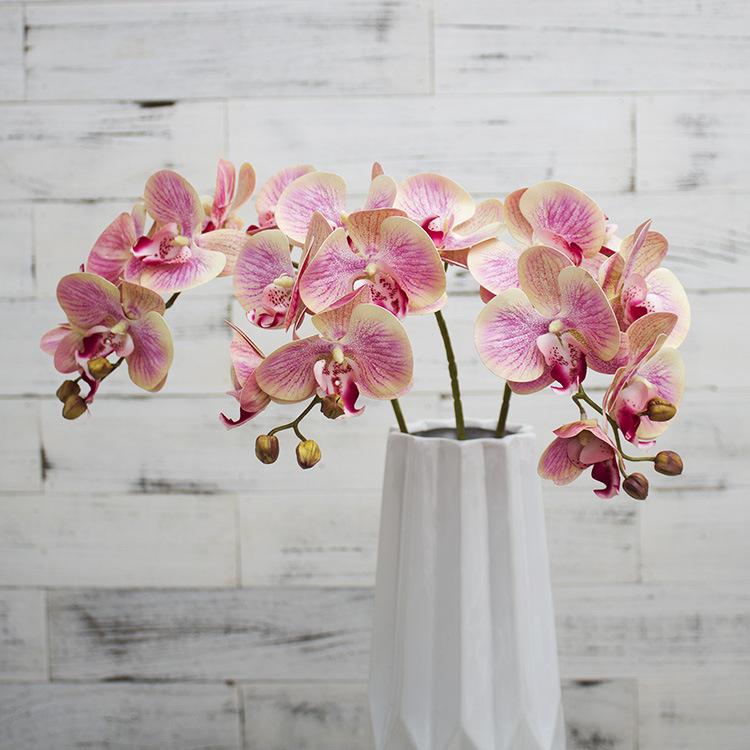 Realistic feel simulation Phalaenopsis hotel tape artificial flower ornament home, Phalaenopsis simulation flower