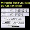 Car Sticker 4pcs/set 3D ABS Car Sticker for Mercedes-Benz CLS Class TURBO 4MATIC Modified AMG Logo CLS 53S 63S Tail Label Fender