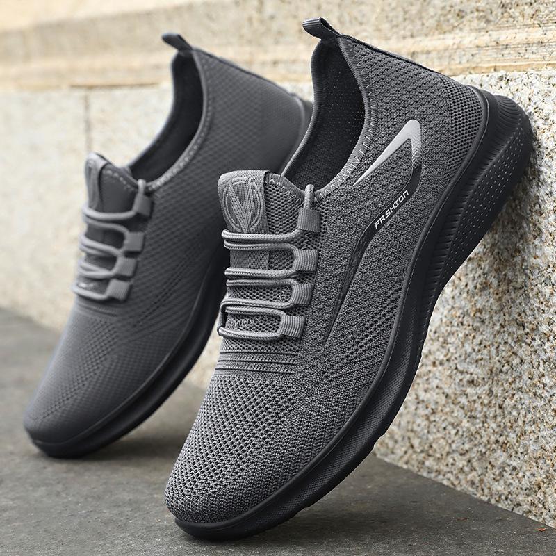 Fashion Spring and Summer New Breathable Men's Shoes, Thin, Soft Soled, Anti Slip, Wear-resistant Running Sports and Leisure Shoes