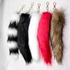 2Pcs/Set Fox Masque Tail Set Girls Furry Masque Long Fox Tail Set Faux Fur Halloween Cat Tail Cosplay Fox Wolf Tail Set
