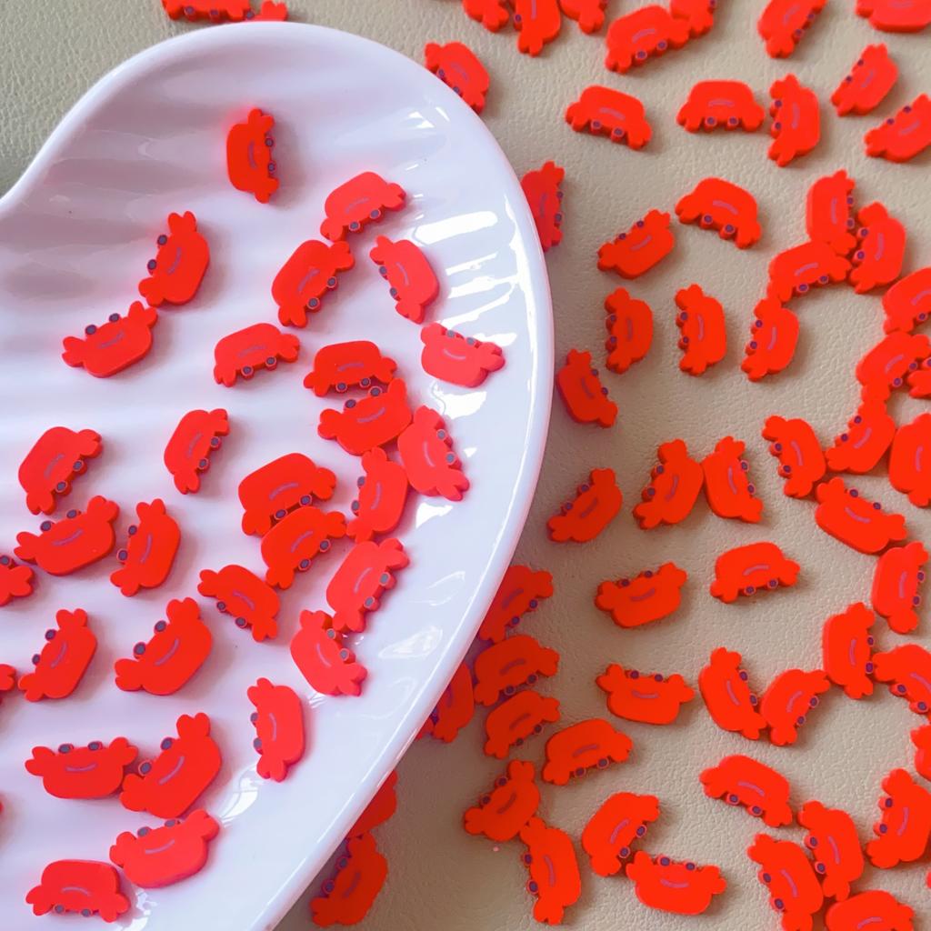 Sea Creature Animal Red Crab Clay Slices Polymer Clay Sprinkles for Sea Themed Crafts DIY Slime Snow Globe Cups Accessories