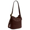 COACH Bleecker 28 Gold Metal Hardware Cowhide Bucket Bag Shoulder Bag Large Women's Maple Brown