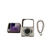 Luxury Electroplated Glitter TPU Phone Case Pura X With Mirror Stand Chain Strap - Lightweight Protective Cover