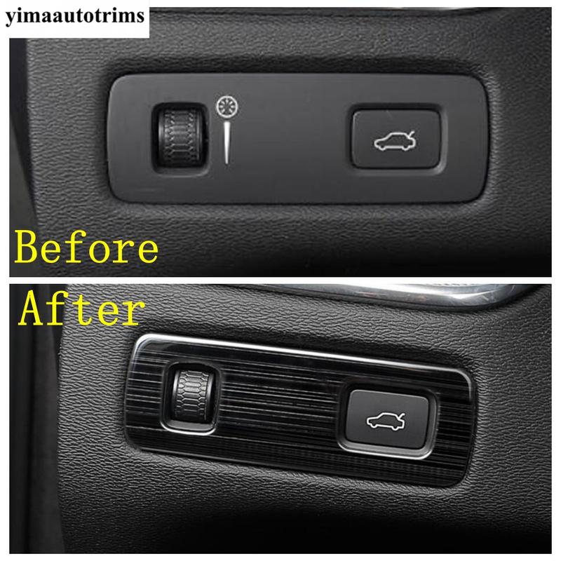 Headlight Switch Head Light Lamp Adjust Button Cover Trim For Volvo XC90 XC60 XC40 S90 V90 2018 - 2025 Accessories Interior Kit