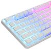 Ussixchare 117-Key PBT Printed Keyset, Dual Lens Translucent XDA Contour, ISO and ANSI Layout, Suitable for 61688487104-Key Mechanical Keyboards