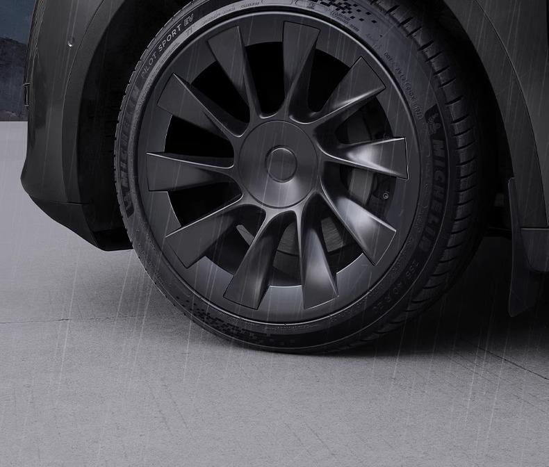 Tesla Model Y 20" Колпак колесного диска Cyclone – Матовый черный защитный аксессуар