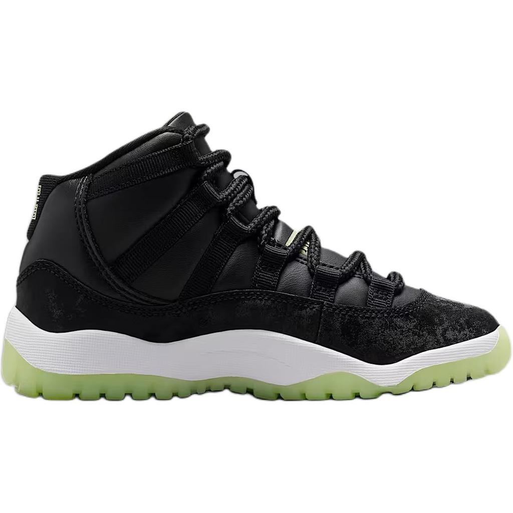 Air Jordan 11 Retro PS Черный Темно-изюм Детские Кроссовки Серый Белый Едва-Вольт IB1379-001