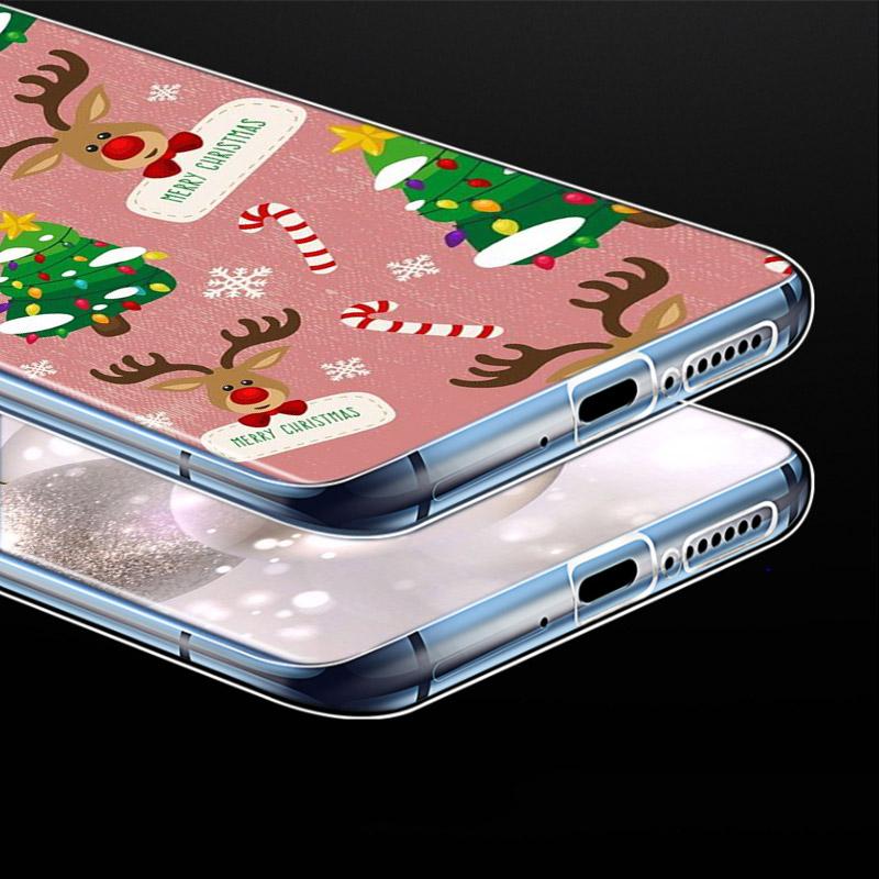 Новогодние подарки Рождественский мягкий силиконовый чехол TPU для Xiaomi Mi Note 11 10T 10 9 9T SE 8 Lite Pro Ultra 5G чехол для телефона