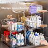 MUYA Bathroom Storage Rack Under Sink Pull-Out Bathroom Cabinet Under Sink Storage Layered Bathroom Toilet Cabinet Shelf