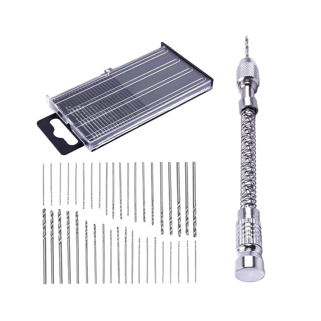 Micro Screw Extractor Manual Craft Drill Portable for 0.3-1.6mm Bits Handcraft Mini Hand
