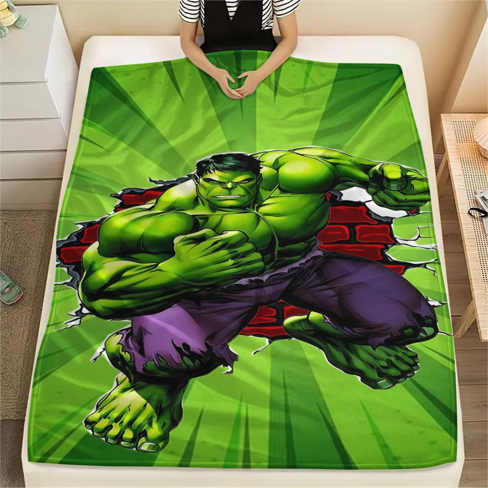 The Hulk Soft Flannel Blanket, Print for Bedrooms Sofas Beds, Suitable for Travel Picnic Chair -HYQ49