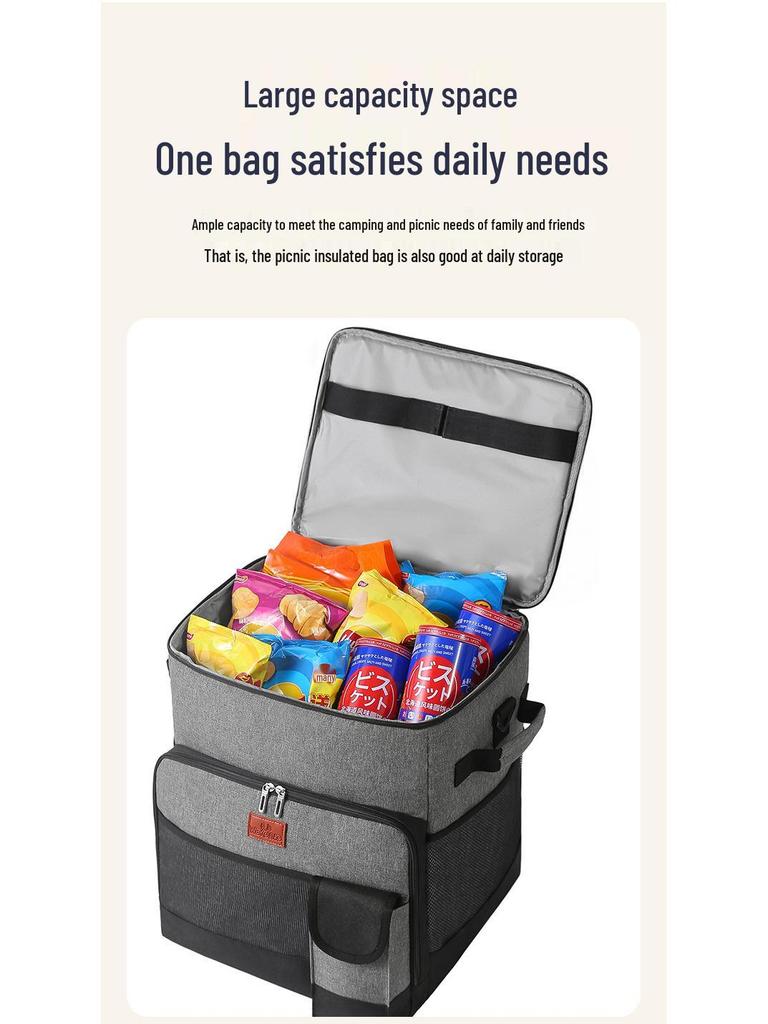 2021 Большая термосумка на колесах для пикника и доставки еды