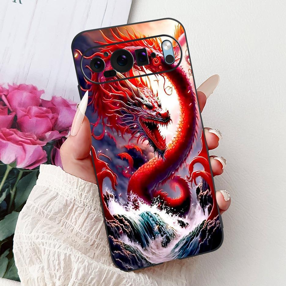 Чехол для Google Pixel 9 Pro Чехол Pixel9A Цветы Расписной Чехол Мягкий Силиконовый Чехол для Телефона Для Google Pixel 9A Pixel9 Pro Корпус