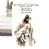 Настенный календарь на 2026 год 2026 Христианский календарь Подвесной планировщик Настенное украшение Для ежедневного планирования Дом Рабочее место Классная комната Общежитие