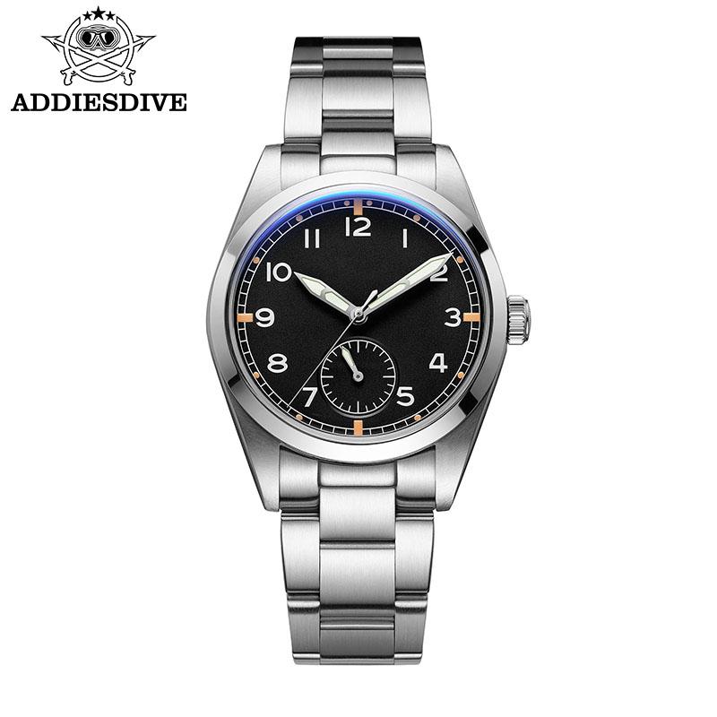 ADDIESDIVE 36mm Men's Vintage Quartz Watch K1 Mineral Glass 100m Water Resistanc BGW9+C3 Vintage Super LumiNova Minimalist Style