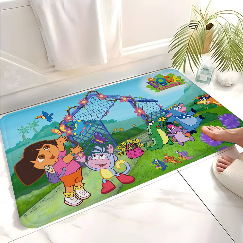 Funny D-Dora Classic Anime Floor Mat Rectangle Anti-slip Home Soft Badmat Front Door Indoor Outdoor Mat Welcome Doormat