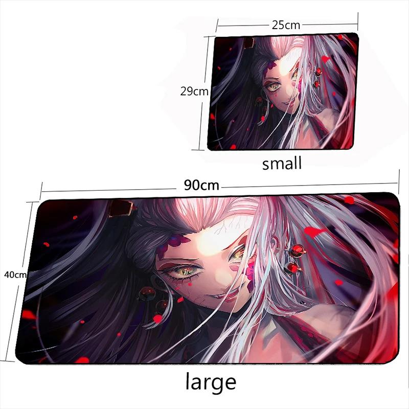 Demon Slayer Daki Mousepads Anime MousePad Keyboard Mouse Pad XXL Gaming Accessories Gamer Large DeskMat Kimetsu No Yaiba Carpet