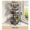 Кухонная полка для специй, вращающаяся на 360°, полка для приправ, поднос для хранения, вращающиеся многофункциональные кухонные аксессуары, без сверления, органайзер