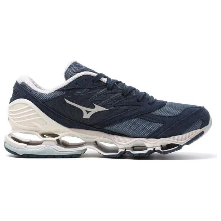 Mizuno Кроссовки унисекс Wave Prophecy LS Fisherman Pack Синие Берингово море Серебристые облака D1GA226101