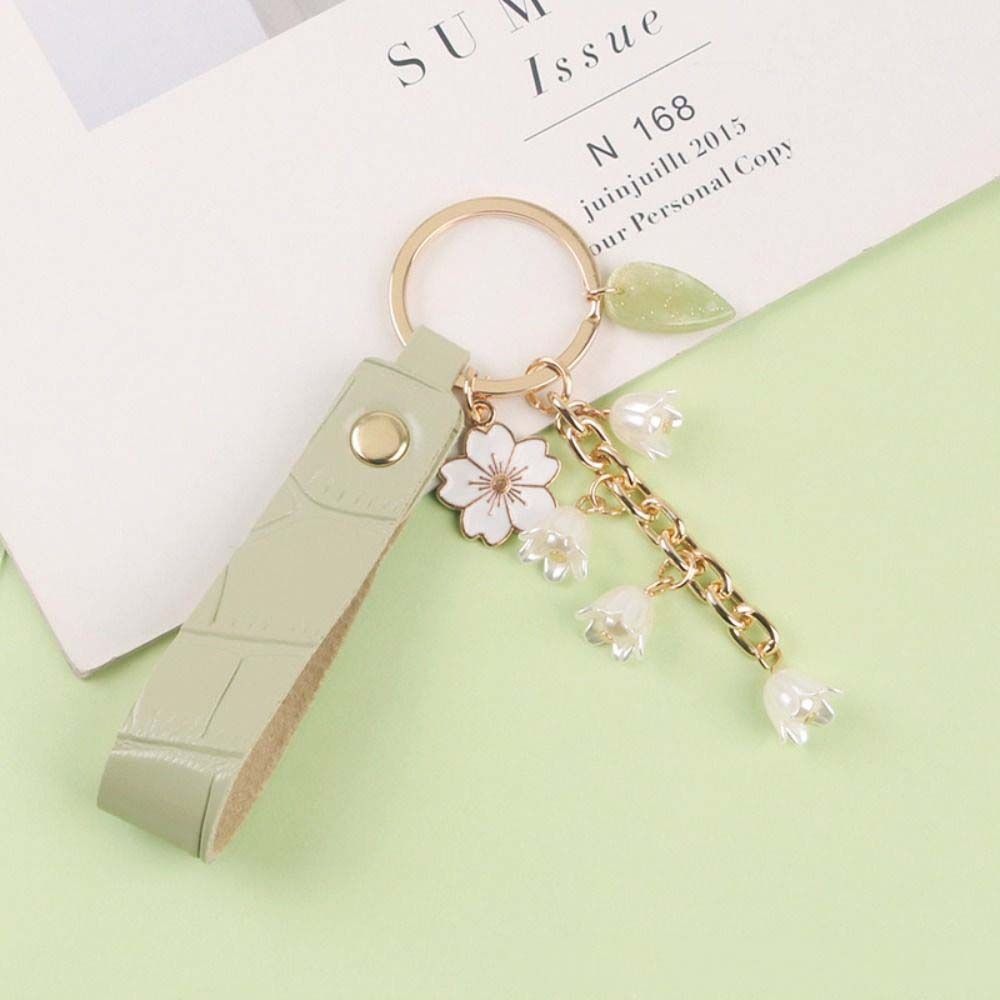 Flores Convallariae Mobile Phone Lanyard Bag Accessory Ribbon Key Ring Korean Style Bag Pendant