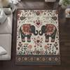 Red Bishop Bird Printed Carpet Flamingo Elephant Printed Decorative Door Mat Entrance Living Room Bedroom Festive Atmosphere Rug