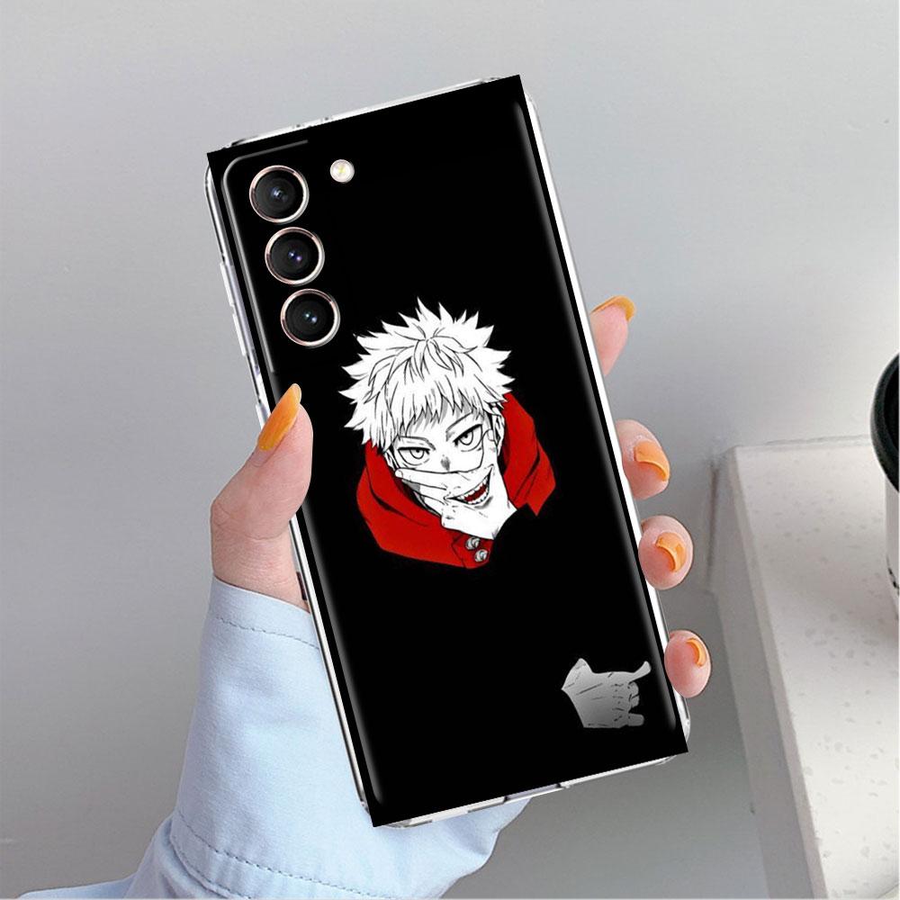 Милый прозрачный чехол с изображением аниме Jujutsu Kaisen для Samsung Galaxy S22 S20 FE S21 S10 S9 Plus Note 20 Ultra 10 Lite, прозрачный чехол для телефона
