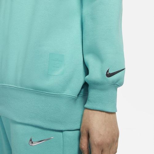 Nike Новогоднее худи свободного кроя женская спортивная толстовка зеленая