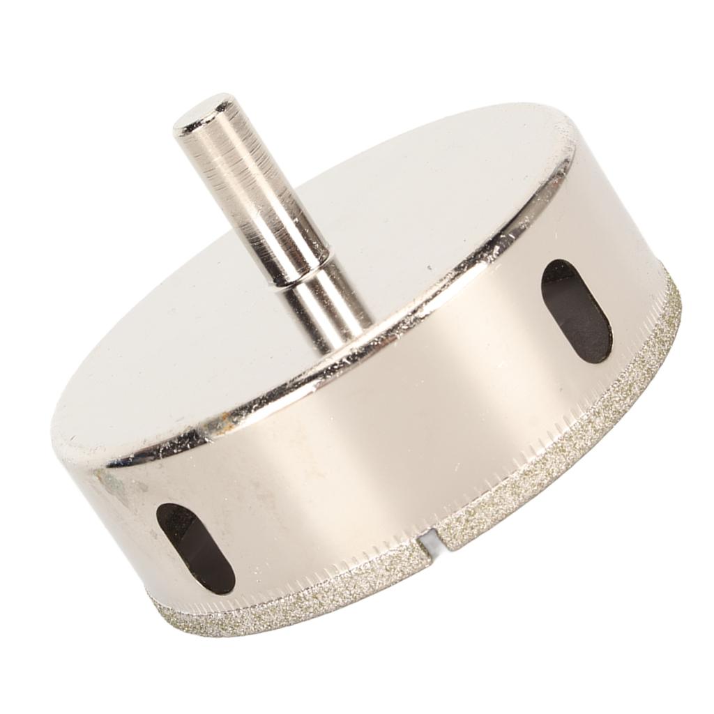 Алмазная коронка для сверления отверстий, режущий инструмент для стекла, керамики, фарфоровой плитки, стекла, мрамора, 85 мм, электроинструмент