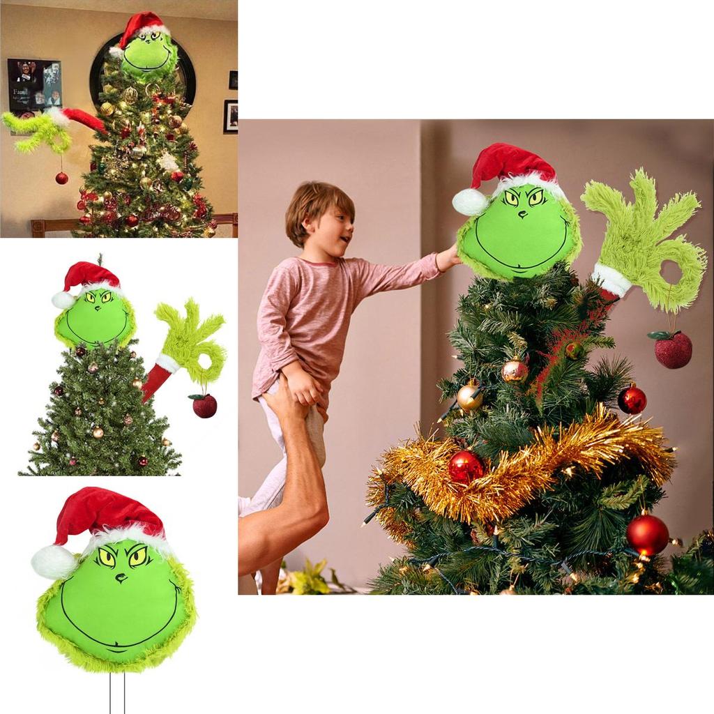 Плюшевая игрушка Гринч Рождественское украшение Мягкая ткань Подарок для детей и фанатов