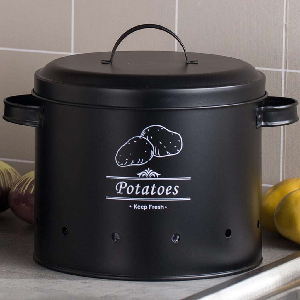 Жестяная банка для хранения овощей на кухне, контейнер для овощей Fresh Keeper с крышкой